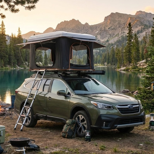 ABS Hard Shell Roof Top Tent - Quick Setup Waterproof 2-Person Four-Season Car Tent