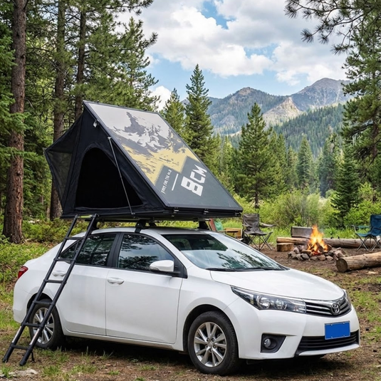 Yohokamper Ultra-Slim Aluminum Hard Shell 2-Person 4-Season Rooftop Tent