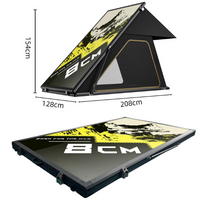 Yohokamper Ultra-Slim Aluminum Hard Shell 2-Person 4-Season Rooftop Tent