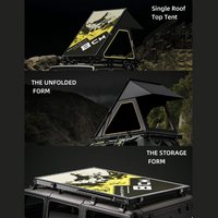 Yohokamper Ultra-Slim Aluminum Hard Shell 2-Person 4-Season Rooftop Tent