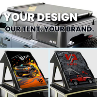 Yohokamper Ultra-Slim Aluminum Hard Shell 2-Person 4-Season Rooftop Tent