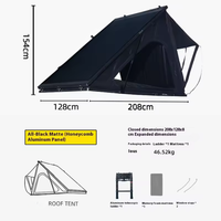 Yohokamper Ultra-Slim Aluminum Hard Shell 2-Person 4-Season Rooftop Tent